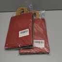 2 x KWZESLE Kraft Paper Gift Bags with Handles, 4 Assorted Colors (Red/Green/Black/Kraft) Party Favor Bags for Wedding, Christmas, Birthday (Multicolored, 3.15 * 6.3 * 8.6in)