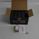 ELECTECK 10 Pack GFCI Outlets 15 Amp, Non-Tamper Resistant, Decor GFI Receptacles with LED Indicator, Ground Fault Circuit Interrupter, Wallplate Included, ETL Listed, White