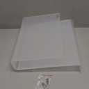 2 Pcs 12 Inch Acrylic Wall File Holder Tablet or Patient Chart Holder with Open Sides Medical Files Hanging Organizer for Wall Anchor Hardware for School Office Home (Square Style)