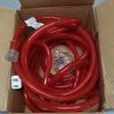 Red Outdoor Extension Cord Waterproof, 3 Prong Flexible Cold Weatherproof Extension Cord 35ft