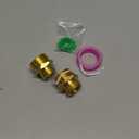 1" NPT Male to 3/4" GHT Male Connector, Solid Brass Garden Hose Adapter, Industrial Metal Brass Garden Hose to Pipe Fittings Connect (2 Pack)