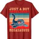 Marine Biology Toy Just a Boy who loves Mosasaurus T-Shirt.3T