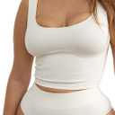 Organic Basics womens Smooth Thong Seamless Underwear (White, M)