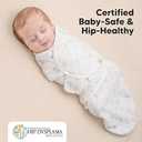 Baby Swaddle Sleep Sacks with Zipper - 3-Pack Swaddles for Newborns 3-6 Months, Infant, Baby Girls, Boys, Soft & Durable Newborn Sleep Sack, Easy Diaper Change Swaddling Blanket (Aspire, L)