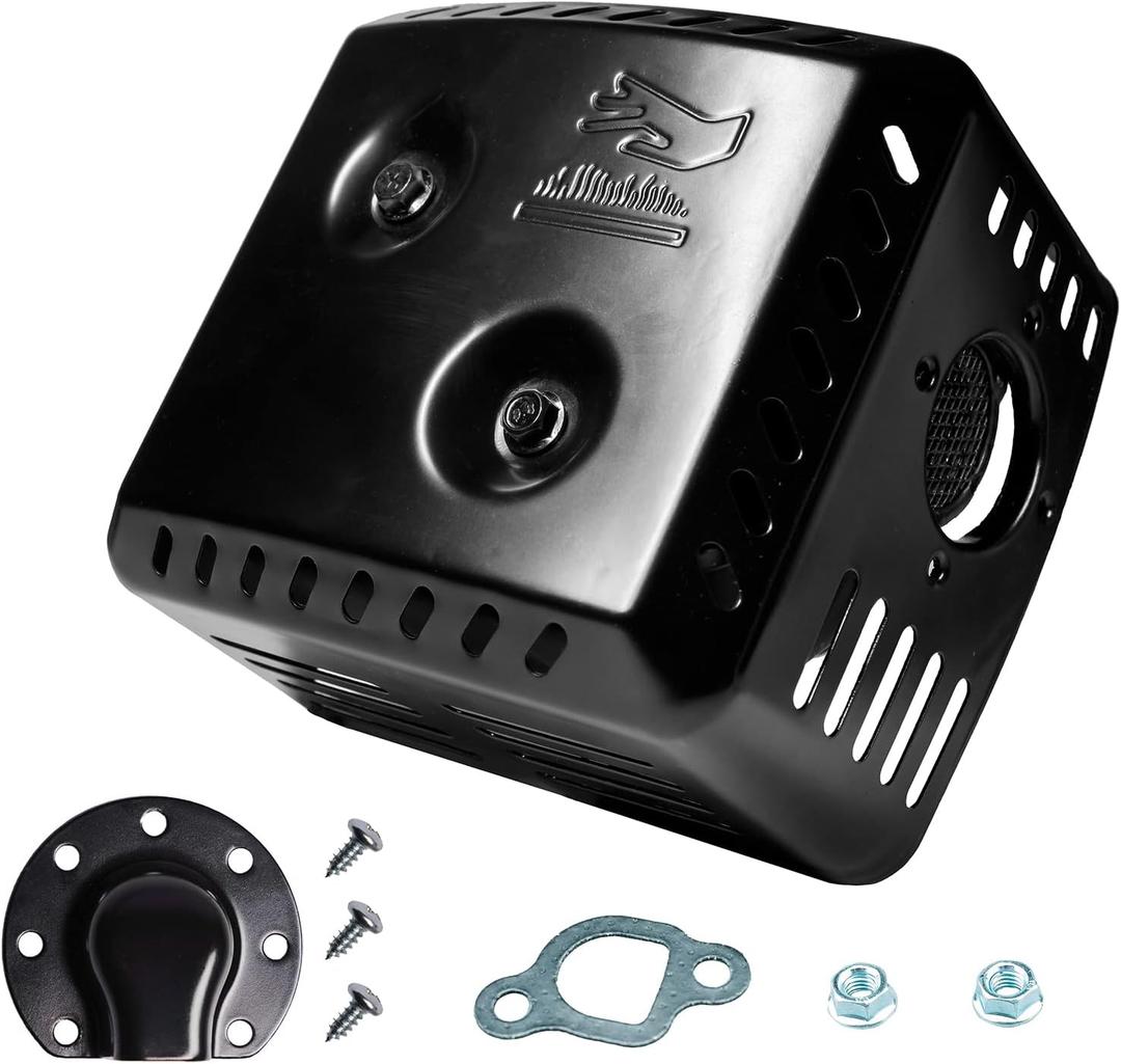 JMCHstore Exhaust Muffler For Coleman CT200U BT200X KT196, Silencer for Baja MB165 MB200 Doodlebug Mini Bike, Axis M200, Mini Bikes 212CC, Hisun 196cc Engine, Go Karts