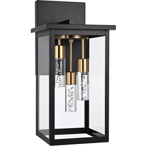 MELUCEE 16.5 Inch Large Outdoor Wall Light Patio Lanterns, 5 Color Dimmable