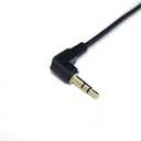 2 x Stereo Audio Cable, 90 Degree Angled 3.5mm 3Pole TRS Male to Male Stereo Audio Extension Cable for Phone Laptops MP3 Table PC and More(2pcs) (3pole M Bend/M Bend)