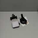 Suction Cup Mirror Phone Holder with Light, Travel Wall Phone Camera Mount for Makeup Content Creator Essentials, Mirror Tripod for Bathroom Kitchen Compatile with All Smooth Surface (Black)