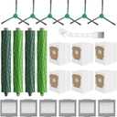Leemone 23 Pcs Replacement Parts for iRobot Roomba Max 705 Vac & Plus 504 Vac Robot Vacuum, 705 Accessories Kit with 4 Main Roller Brushes, 6 Dust Bags, 6 Filters, 6 Side Brushes, 1 Cleaning Brush