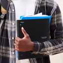 Five Star Spiral Notebook + Study App, 5 Subject, College Ruled Paper, 8-1/2" x 11", 200 Sheets, Fights Ink Bleed, Water Resistant Cover, Black (72081)