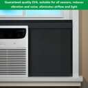 Window Air Conditioner,Side Insulated Foam Panel, Summer/Winter Heat and Draft Insulating,Full Surround Insulation Panels Window Seal with 4 pressure strips 2PIC (BLACK)