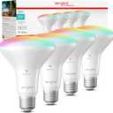 Sengled Smart Bulbs, BR30 Smart WiFi Flood Light Bulb That Work with Alexa Google, E26 Base, CRI>90, 650LM (65W Equivalent), Dimmable Color Light Bulbs, 2.4GHz WiFi Only, No Hub Required, 4 Pack (Full Color (16 Millions))