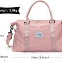HYC00 Travel Duffel Bag,Carry-on Overnight Weekender Bags for Women,Sports Tote Gym Bag with Wet Pocket