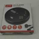 GPX PC332B Portable CD Player with Anti-Skip Protection, FM Radio and Stereo Earbuds - Black