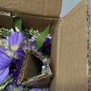 Small Fake Flowers Plants, Mini Artificial Lavender Flowers Purple Daisy in Ceramic Pot, Faux Potted Plants for Centerpiece Table Decorations Home Office Bathroom Tabletop Spring Decor