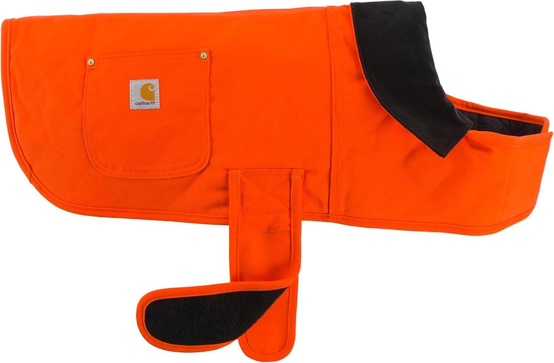 Carhartt Firm Duck Insulated Dog Chore Coat, Durable Weather Resistant Jacket for Cold and Windy Conditions, Hunter Orange, X-Large