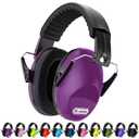 Dr.meter Ear Muffs for Noise Reduction SNR27.4 Kids Ear Protection with Adjustable Headband - Kids Noise Cancelling Headphones for Concerts, Football Game, Fireworks and Air Shows - Dark Purple