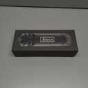 Modern Design Wood Pepper Grinder, 8 Inch Wooden Pepper Mill, Adjustable Coarseness Manual Peppermill, Innovative Starry Black Refillable Peppercorn Crusher with Steel Rotor, Gift, Personal, AE1