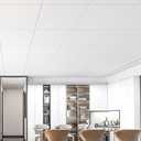 Art3d PVC Drop Ceiling Tiles in White - 24x24in, Waterproof Smooth Tiles Cover 96 Sq. Ft, No Sag and Breakage, 24-Pack