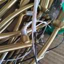 ACANER 8-Light Candle Chandeliers, 35 Inch Brushed Gold Dining Room Light Fixture, Modern High Ceiling Chandeliers for Living Room, Entryway, Foyer