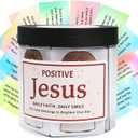 Bible Verse Jar, 100 Inspirational Scripture Cards, Christian Gifts for Women Men Mom Dad Friend Teacher, Birthday Gifts for Women, Christmas Stocking Stuffers