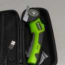 Case Compatible with WORX WX082L/ WX081L ZipSnip/for SnapFresh Cordless Electric Scissors, Cutting Tools Storage Organizer, Fabric Cutter Holder Bag with Accessories Pocket -Black+Green Zipper