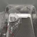 UWANGPET Stainless Steel Cat Litter Box,Odour Proof Litter Pan, Non-Stick, Easy to Clean, Rust Resistant, Non-Slip Rubber Feet