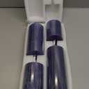 Blue Flameless Pillar Candles, Battery Operated Candles with Remote, Real Wax Flickering LED Candles for Home Party Wedding Holiday Decor, Set of 4, 3" H 4" 5" 6" 8"