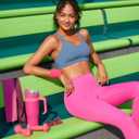 RUNNING GIRL Sports Bra for Women High Support, Criss-Cross Back Padded Strappy Sports Bras Yoga Bra with Removable Cups (S)