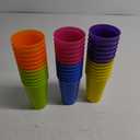 Suclain Set of 36 Colorful Plastic Tumblers 14 oz Kids Plastic Cups Bulk Unbreakable Restaurant Drinking Cup Large Reusable Mug Summer Drinking Tumblers for Ice Tea Kitchen Supplies Party, 6 Colors