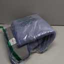 Yimobra U-Shaped Toilet Bath Mat Set 2 Piece - Soft Absorbent Quick Dry Memory Foam Bathroom Rugs, Machine Washable Non Slip Floor Carpet for Tub Shower & Single Sink (17x24 & 24x20, Denim Blue)