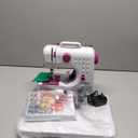 Portable Mini Sewing Machine & Sewing Kit  12 Pre Programmed Stitch Patterns  Battery and AC Operated, Dual Speed, Sews Forward & Reverse, AC & DC Power  Includes Foot Pedal