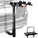 3 Bike Rack Bicycle Carrier Racks Hitch Mount Double Foldable Rack for Cars Truck SUV Fits 2" Hitch Receiver, Including Anti-Rattle Hitch Tightener