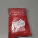 Smiry Velvet Seat Covers for Dining Room Chair Set of 6, Stretch Fit Removable Washable Chair Seat Cushion Protector Slipcovers with Ties, Red