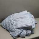 CozyLux King Size Comforter Set Light Blue Seersucker 7 Pieces Bed in a Bag King Comforter Set with Sheets, Luxury Bedding Set with Down Alternative Comforter, Sheets, Pillowcases & Shams All Seasons