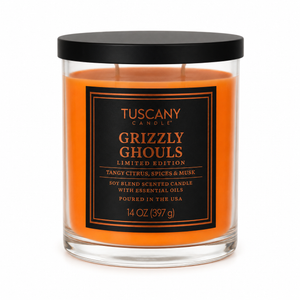 Grizzly Ghouls" candle Tuscany Candle, 14 oz