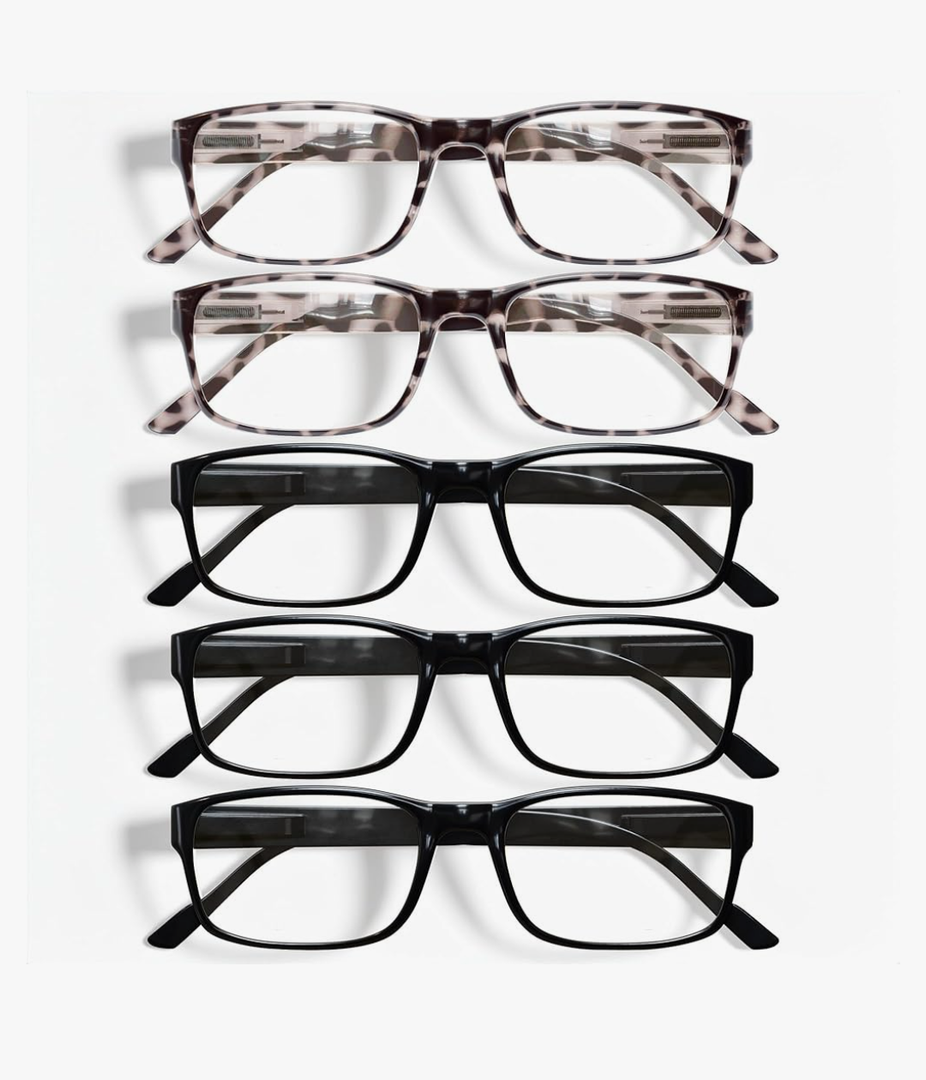 Gaoye Professional Reading Glasses for All Day - Computer Readers with Blue Light Protection - Value Pack