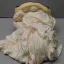 20x10ft Wrinkle Free Ivory Backdrop Curtain for Parties Soft Fabric Drapes Wedding Ivory Curtain Backdrop for Birthday Party Decorations Background for Photography 5x10ft,4 Panels