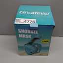 Greatever Full Face Snorkel Mask, Snorkeling Gear for Adults with Latest Dry Top Breathing System and Detachable Camera Mount, Foldable Snorkel Set for Family Snorkeling Trips, Anti-Fog & Anti-Leak (Small-Medium, 2 Pack - Black+Green)