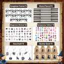 92pcs Wizard Party Favors for Kids Girls with Glasses Frames, Wand Pencils, Stickers, Tattoos, Keychains & Gift Bags Birthday Goodie Bag Fillers, Classroom Rewards & Party Supplies