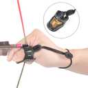 TY Archery Soft Leather & Brass Thumb Ring Archery Finger Protector for Mongolian Reurve Bow Finger Guard for Traditional Bow Shooting