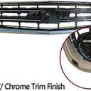 Front Upper Black W/Chrome Grill For 2014 2015 2016 2017 2018 2019 2020 Chevrolet Chevy Impala Sedan Bumper Grille GM1200685