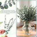 MAQUITA 100 Pcs Eucalyptus Stems Faux Greenery Artificial Eucalyptus Leaves Decor Greenery Stems Branch for Wedding Centerpiece Flower Bouquet Farmhouse Home