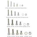 560 Pieces M3 M4 M5 M6 304 Stainless Steel Hex Socket Head Cap Bolts Screws Nuts Washers Assortment Kit with Hex Wrenches