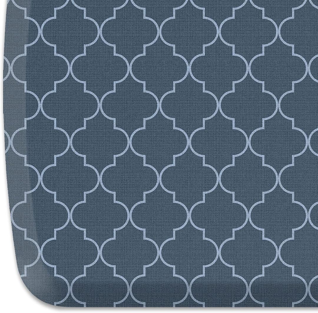 GelPro Elite Premier Anti-Fatigue Kitchen Comfort Floor Mat, 20x48, Trellis Deep Sea Stain Resistant Surface with Therapeutic Gel and Energy-Return Foam for Health & Wellness