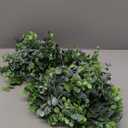 DearHouse Faux Eucalyptus Garland Plant, 2 Pack Artificial Vines Hanging Eucalyptus Leaves Greenery Garland for Wedding Backdrop Arch Wall Decor, 6 Feet/pcs UV Protected Indoor Outdoor