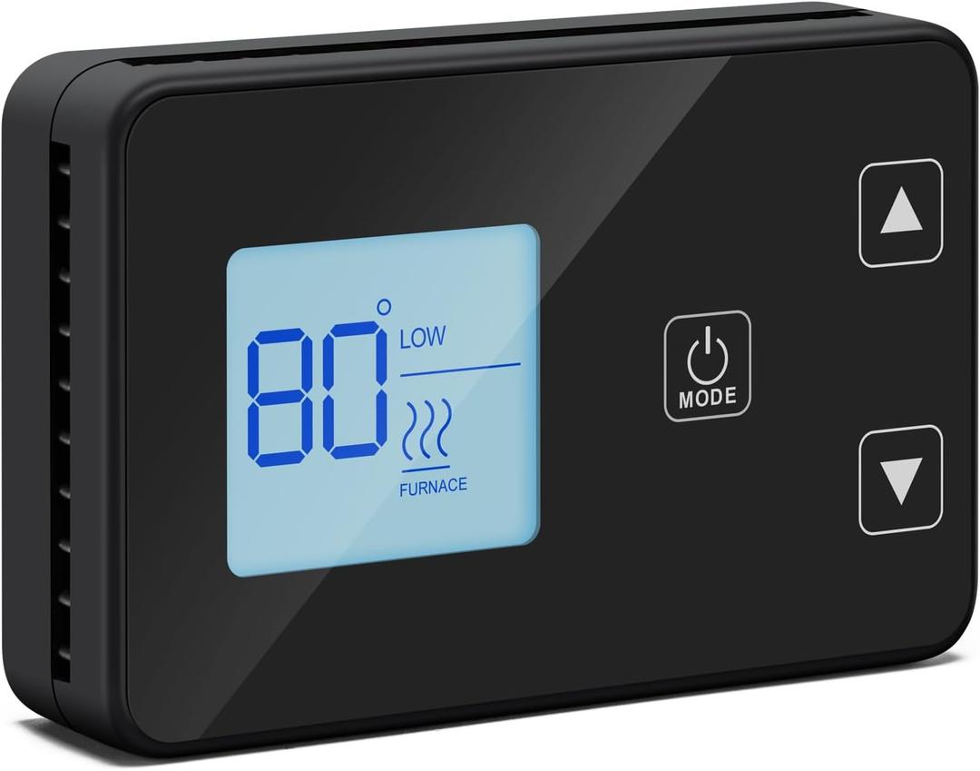 Briidea RV Single Zone Wall Thermostat, Compatible with Dometic 3316250.712, Digital Backlight Screen, Designed for Control All Single Zone Cool Only, Heat Pump & Heat Strip RV Air Conditioners