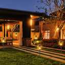 EOYIZW 12 Pack Solar Torch Light with Flickering Flame, 12 LEDs Solar Lights Outdoor, IP65 Waterproof Tiki Torches for Outside Landscape Decoration Outdoor Lights for Garden Yard Patio