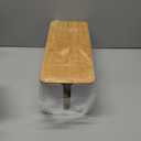 2 Pack Large Cable Management Box  Wooden Style Cord Organizer and Cover for TV Wires, Computer, Router, USB Hub and Under Desk Power Strip  Safe ABS Material and Baby-Pets Proof Lock (White)