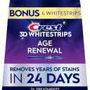 Crest 3D Whitestrips Age Renewal – Teeth Whitening Kit, 24 Treatments (20 + 4 Bonus), Each with 1 Upper/1Lower, 48 Strips – Crest 3DWhite Teeth Whitening Strips